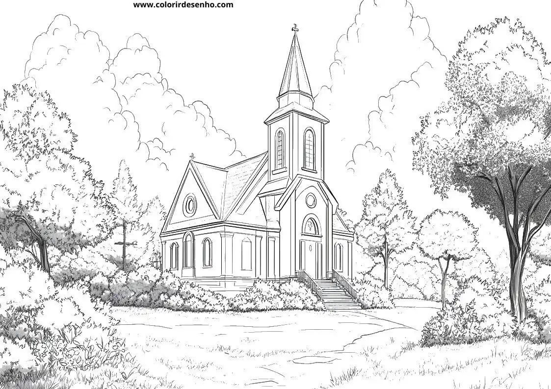 Church Coloring Sheets 155