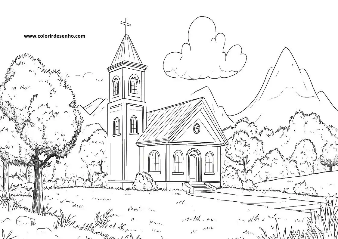 Church Coloring Sheets 156