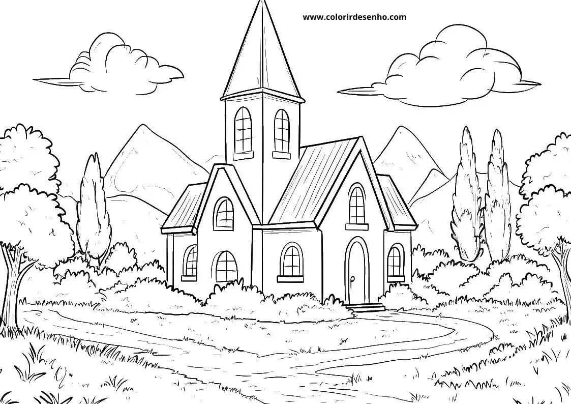 Church Coloring Sheets 157