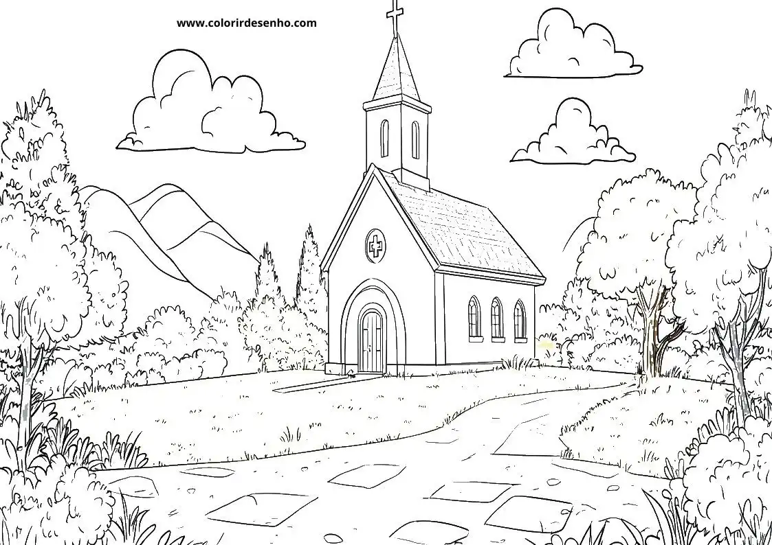 Church Coloring Sheets 158