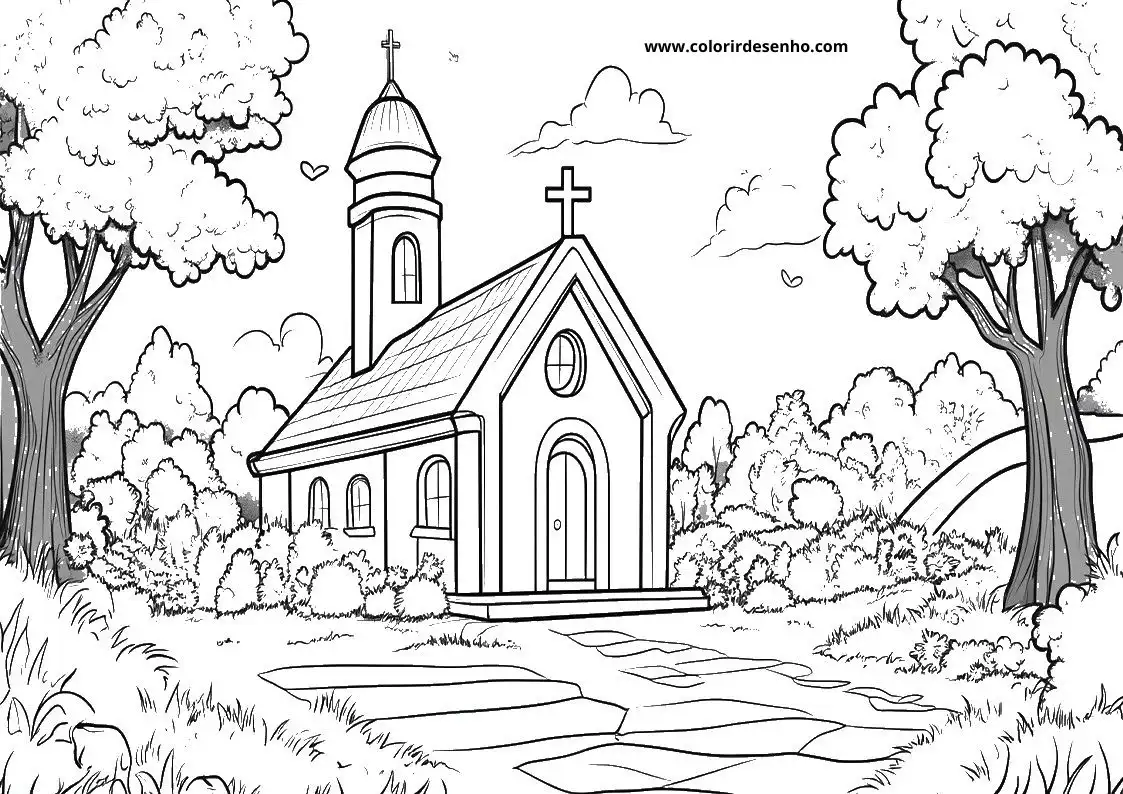 Church Coloring Sheets 159