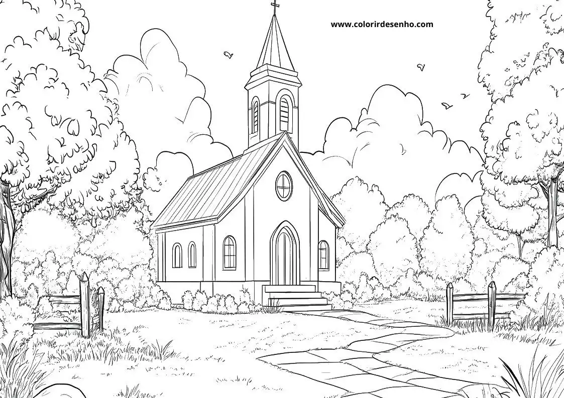 Church Coloring Sheets 160