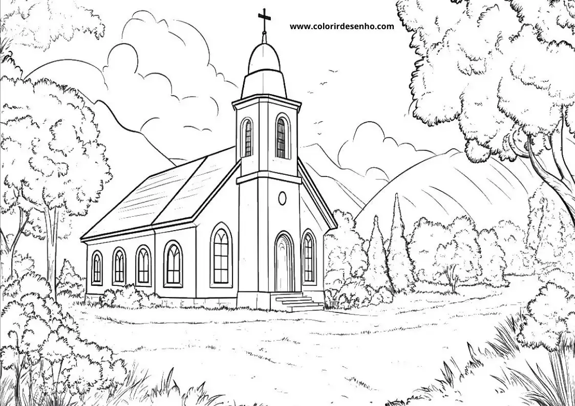 Church Coloring Sheets 161