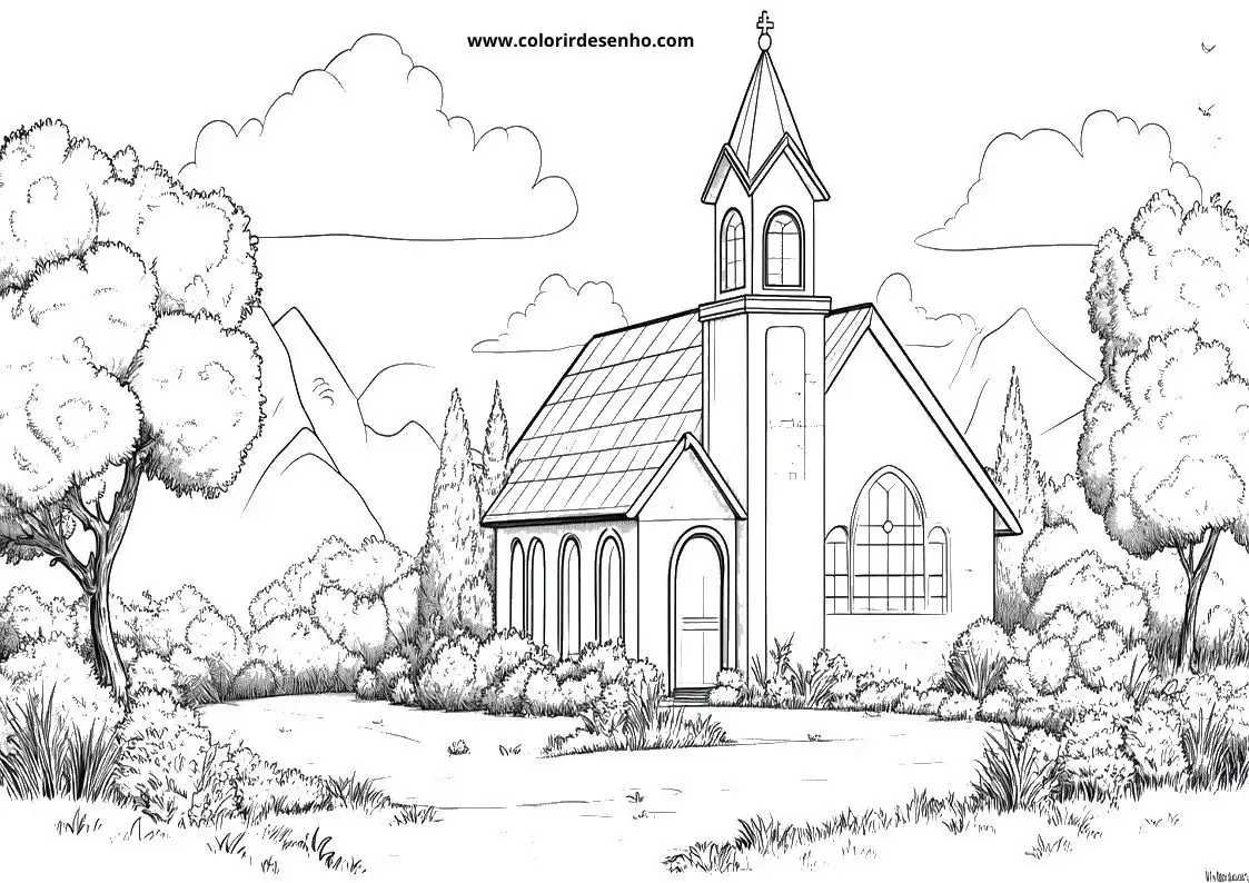 Church Coloring Sheets 162