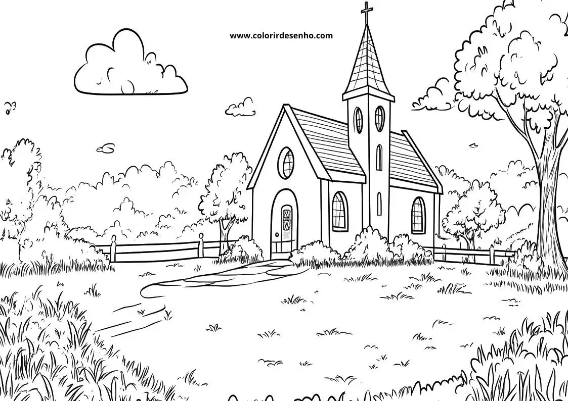 Church Coloring Sheets 163