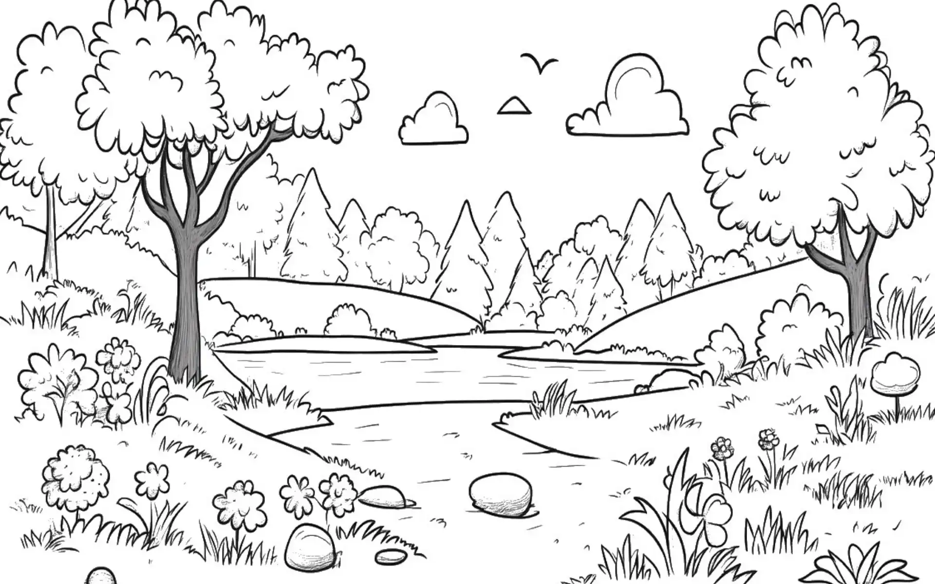 Read more about the article Landscape Coloring Pages – 168 Free PDF Printables