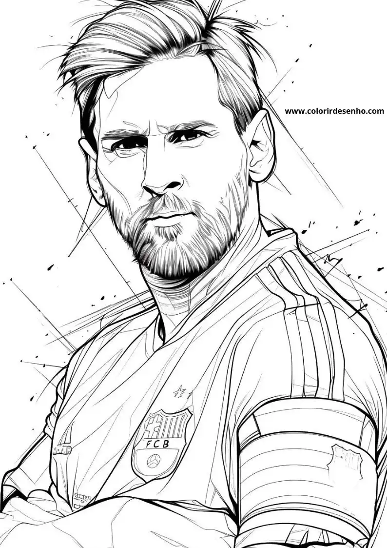 Messi Coloring Pages 1