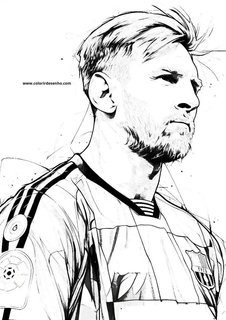 Messi Coloring Pages 15