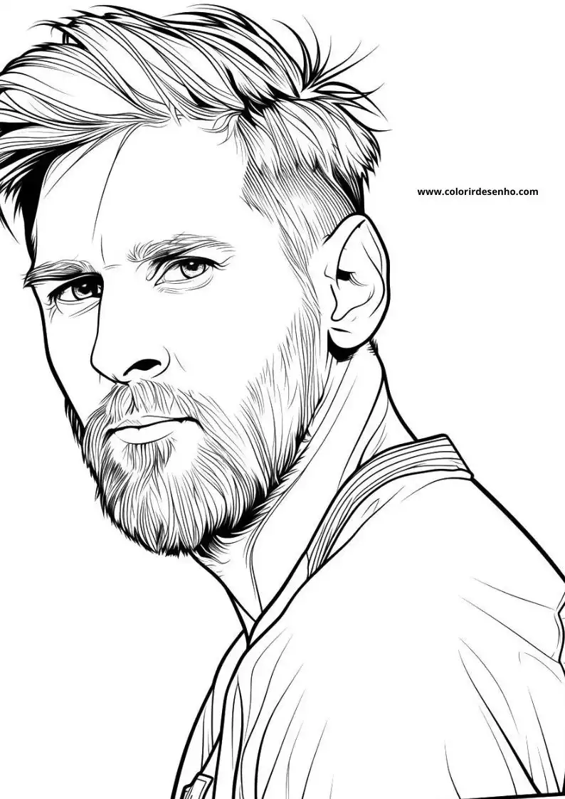 Messi Coloring Pages 26