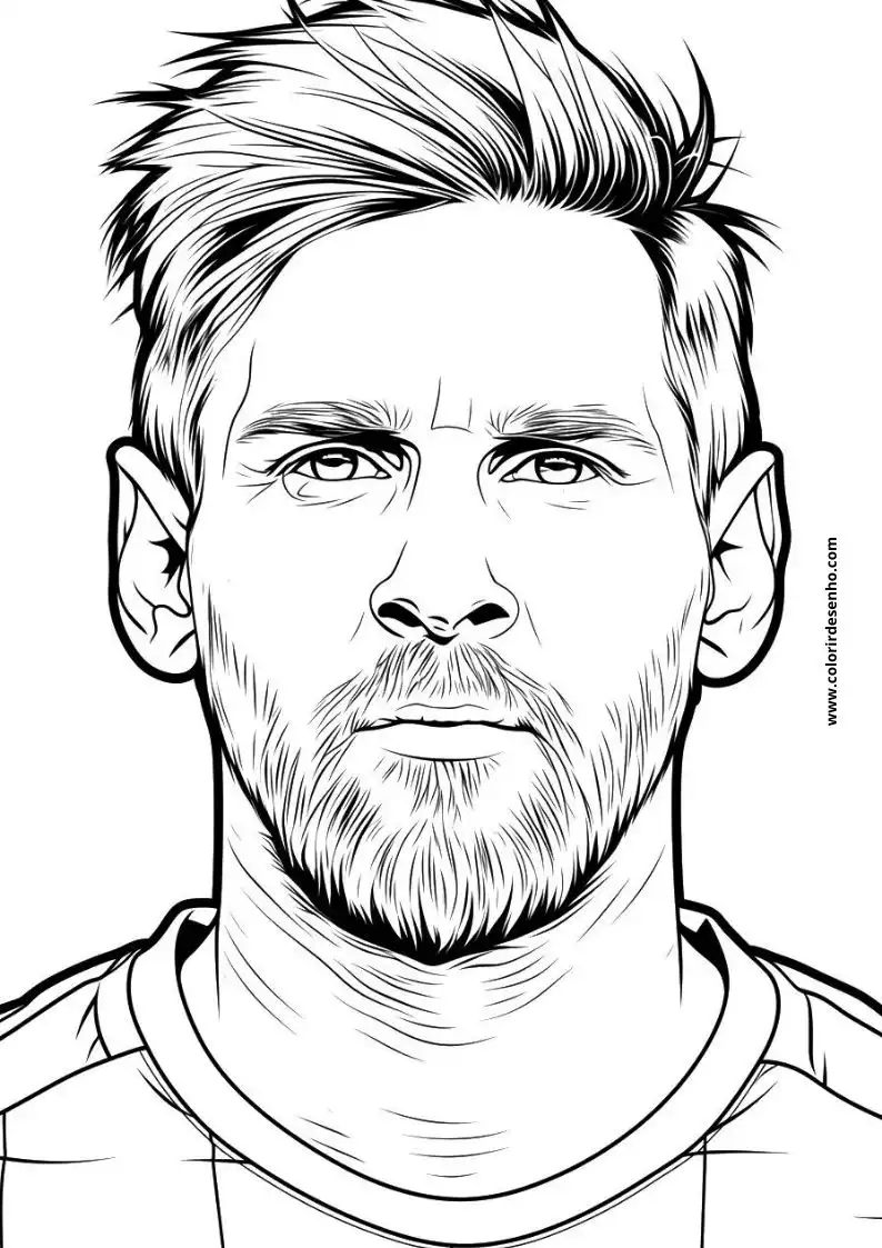 Messi Coloring Pages 6