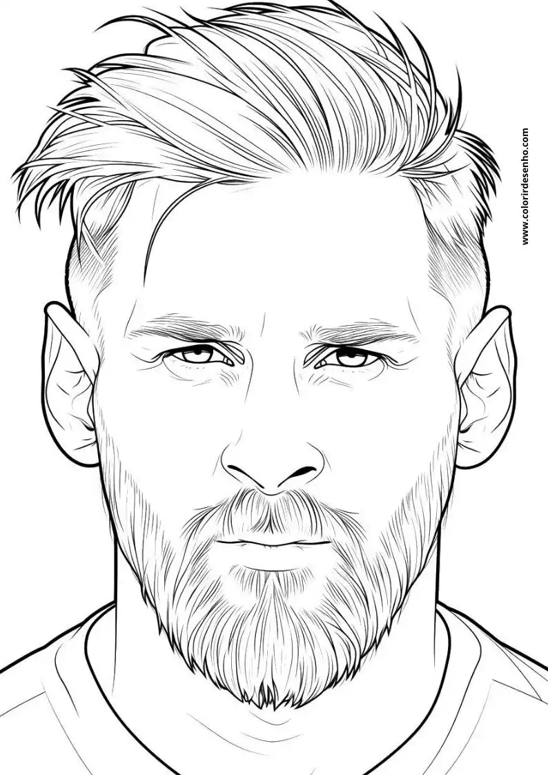 Messi Coloring Pages 7