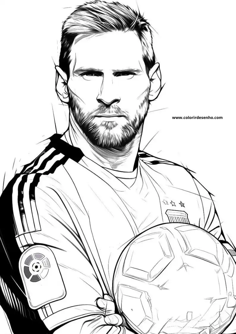 Printable Messi Coloring Pages 32