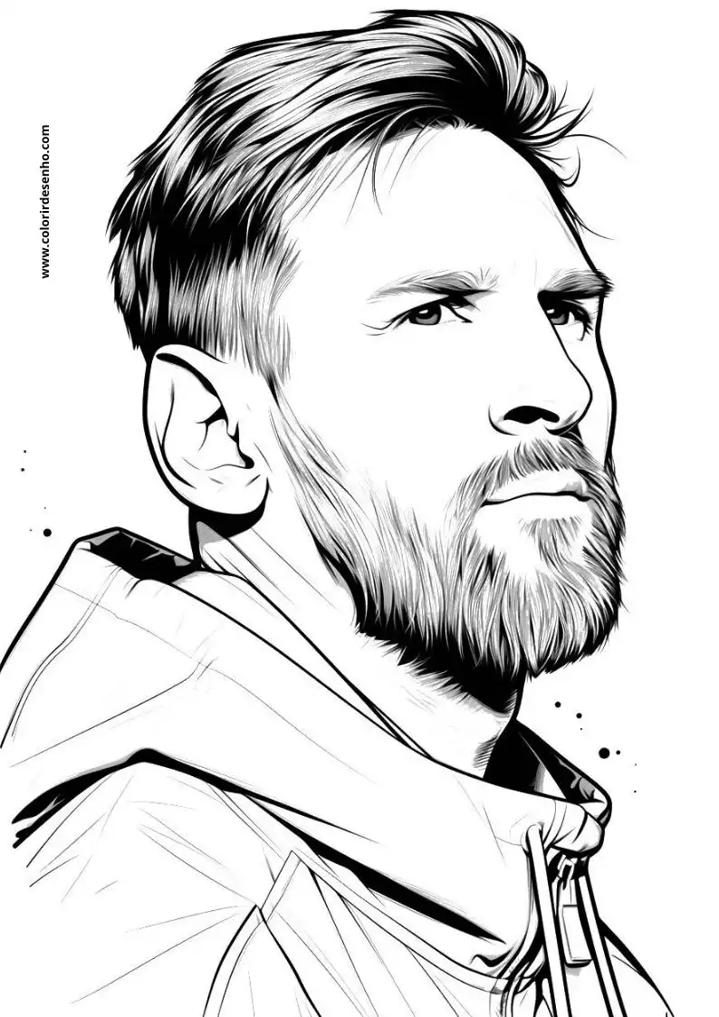 Printable Messi Coloring Pages 33