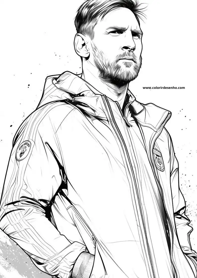 Printable Messi Coloring Pages 35