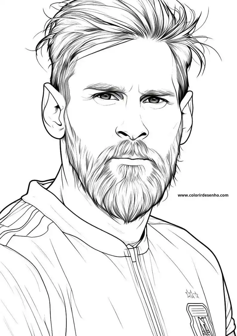 Printable Messi Coloring Pages 36