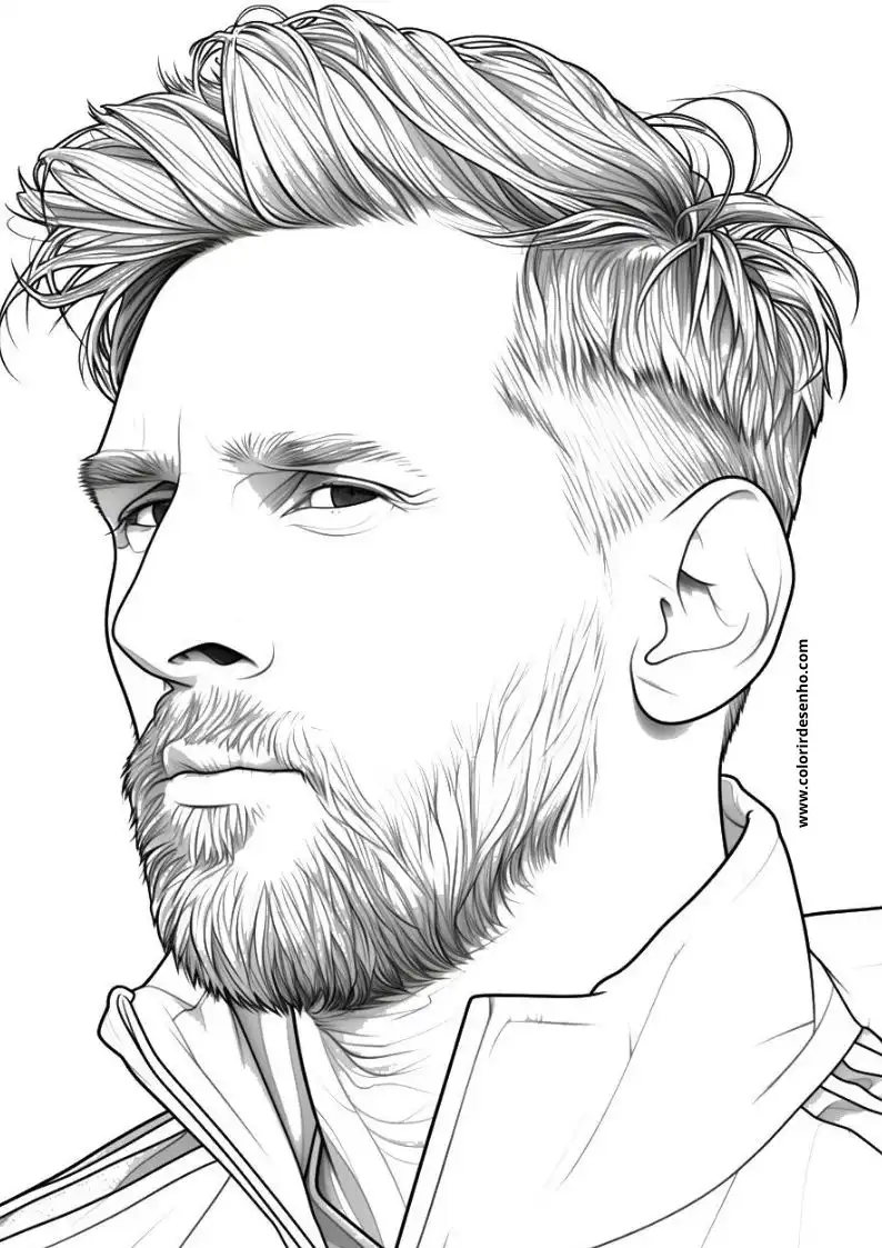 64 Desenhos do Messi Para Colorir e Imprimir