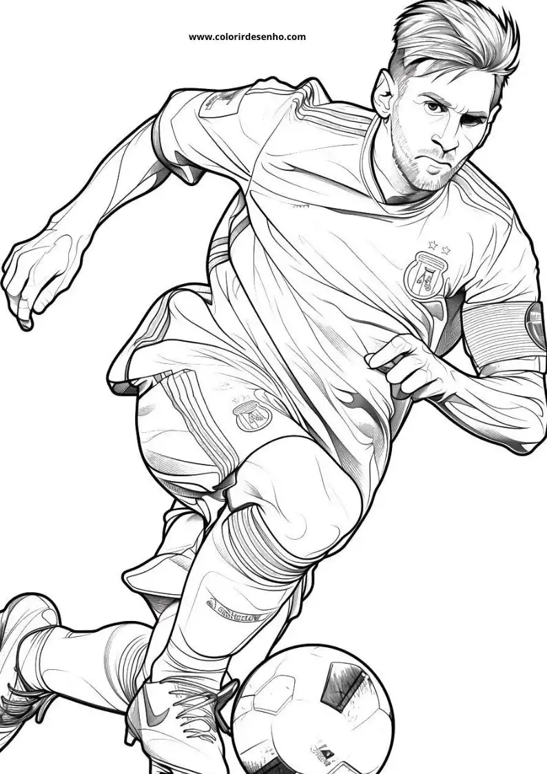 Messi Coloring Sheets 53