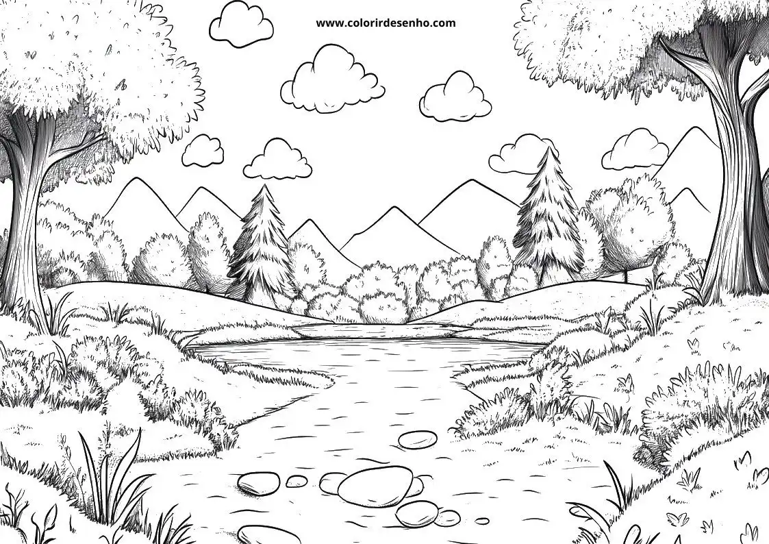 Landscape Coloring Pages 1