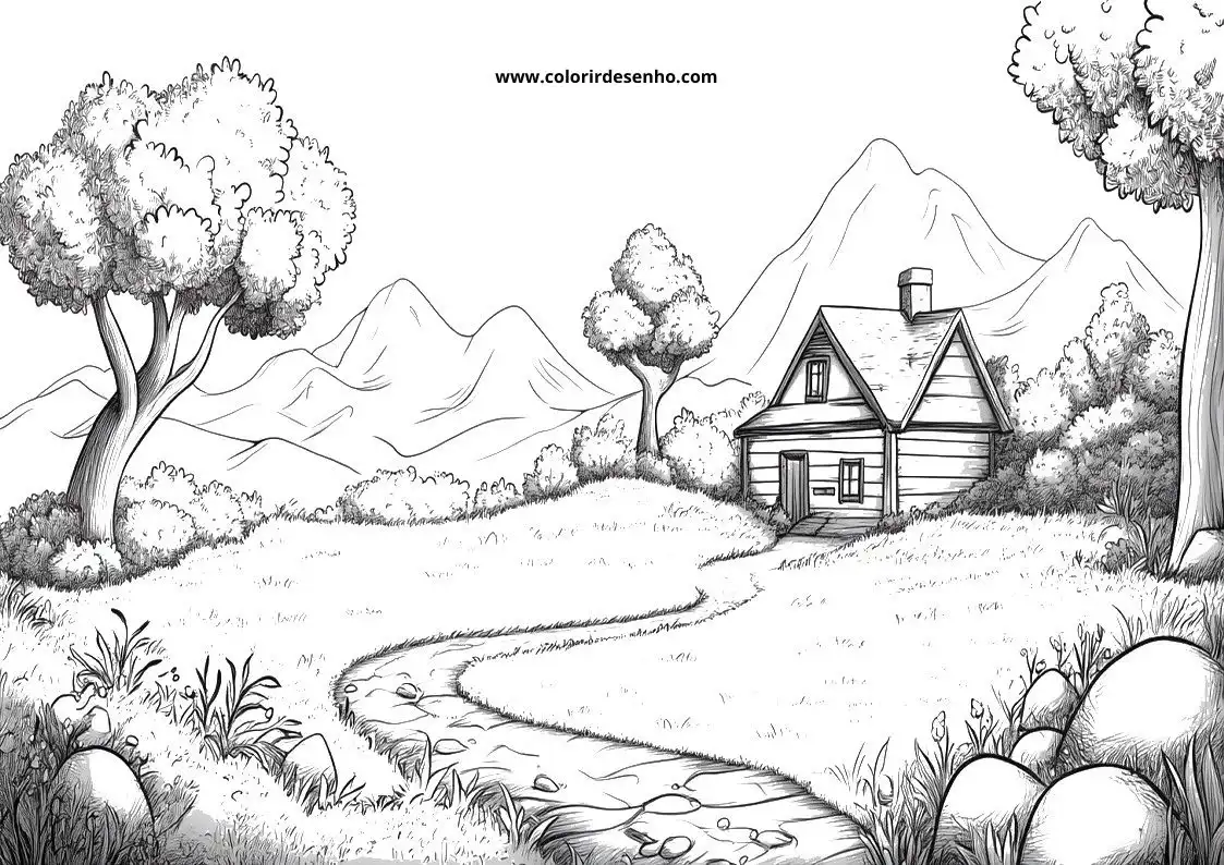 Landscape Coloring Pages 11