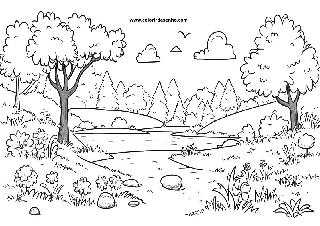 Landscape Coloring Pages 12