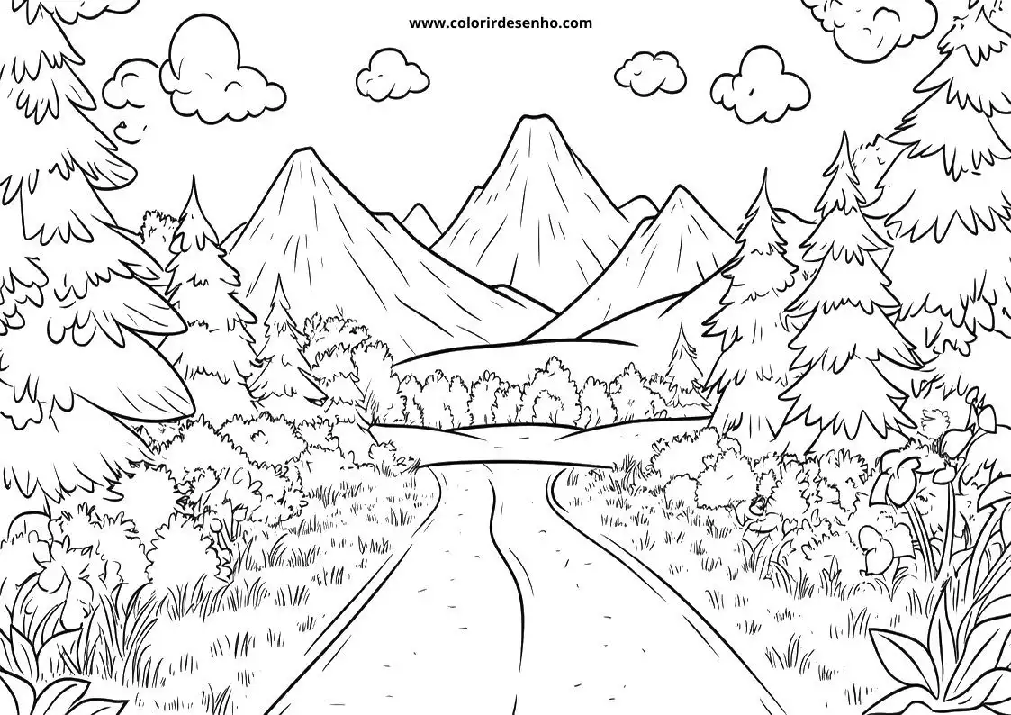 Landscape Coloring Pages 17