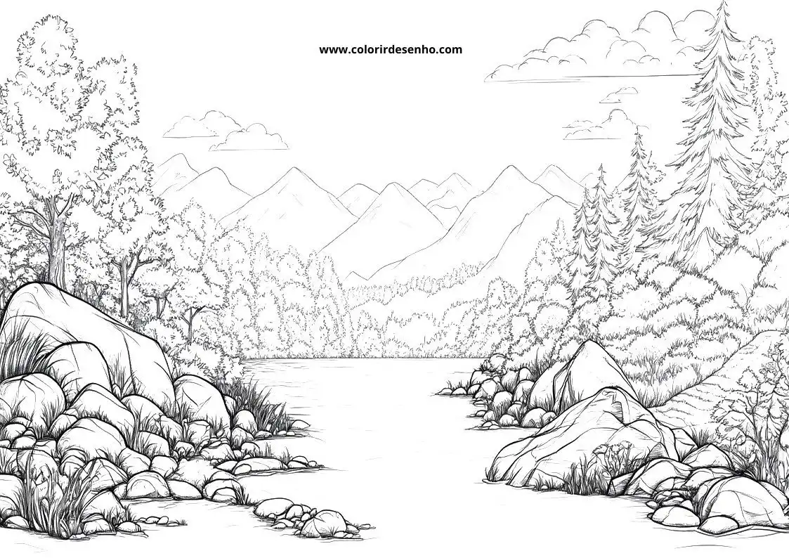 Landscape Coloring Pages 19