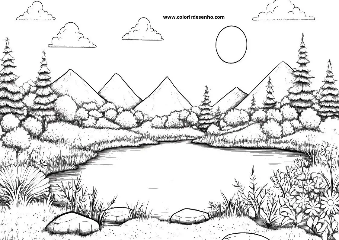 Landscape Coloring Pages 2