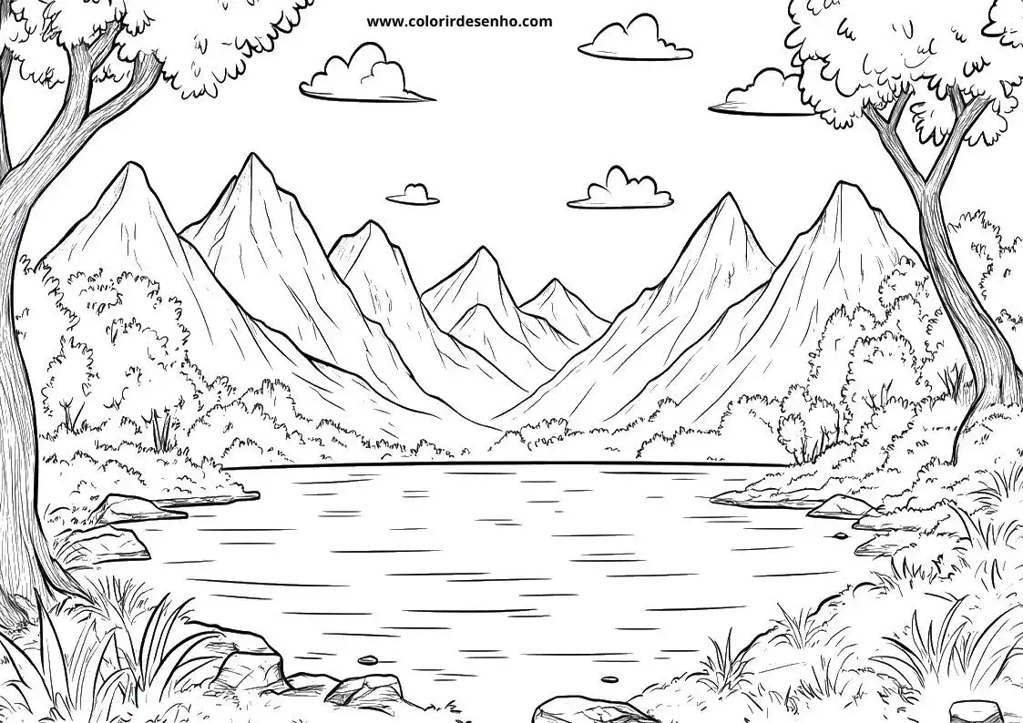 Landscape Coloring Pages 21