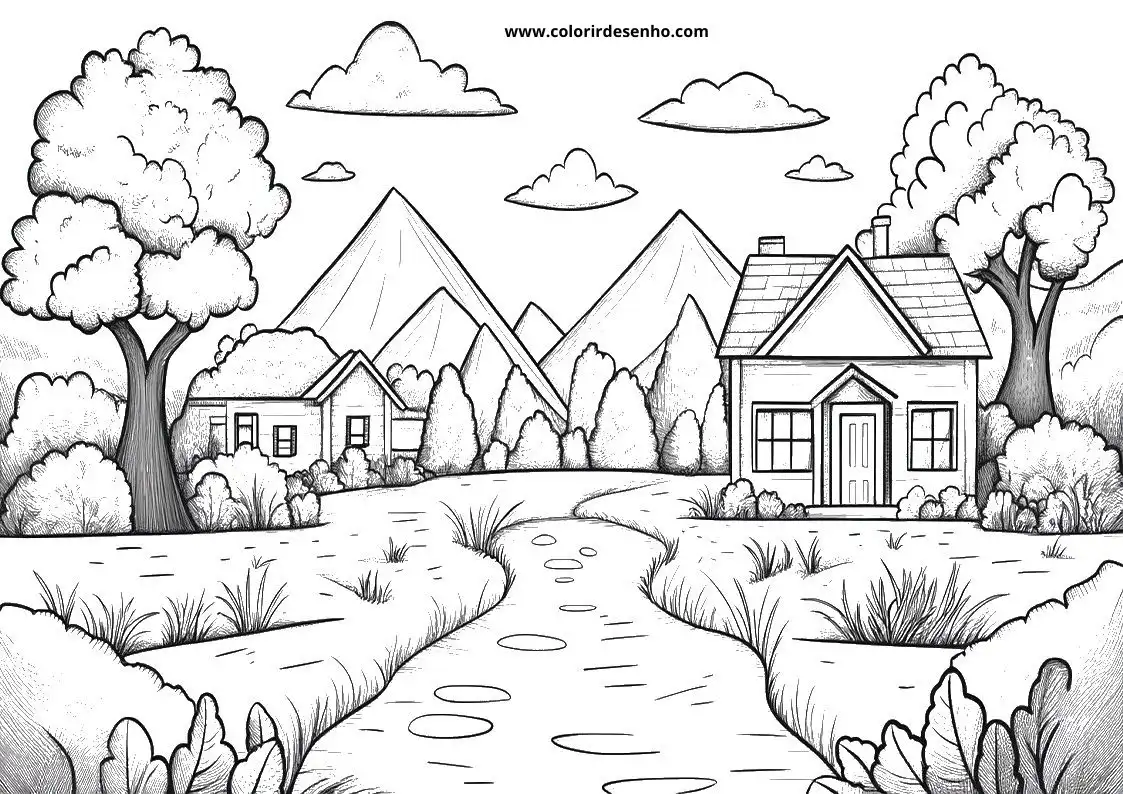 Landscape Coloring Pages 26