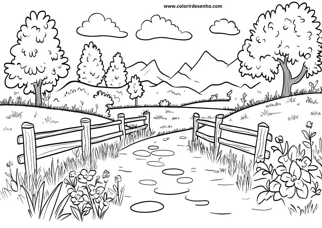 Landscape Coloring Pages 29