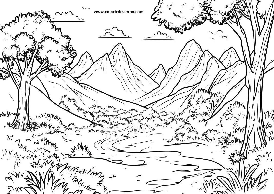 Landscape Coloring Pages 3