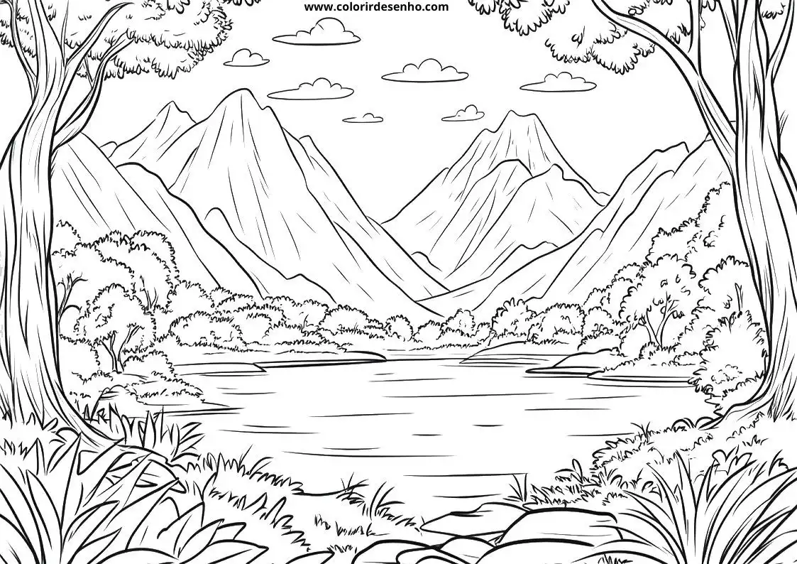 Landscape Coloring Pages 32