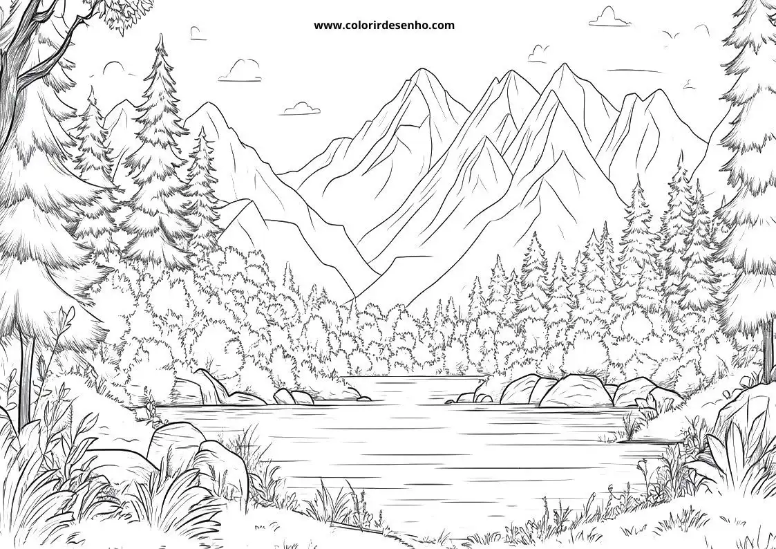 Landscape Coloring Pages 35