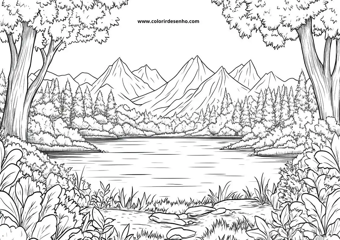 Landscape Coloring Pages 36