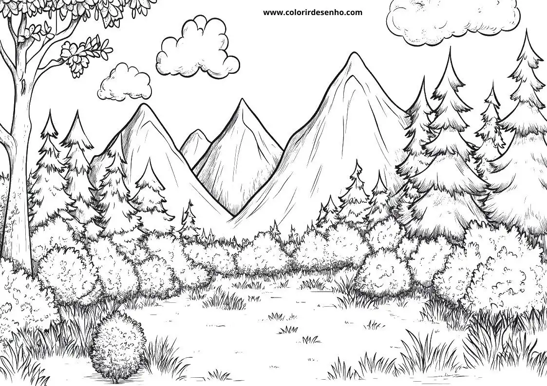 Landscape Coloring Pages 41