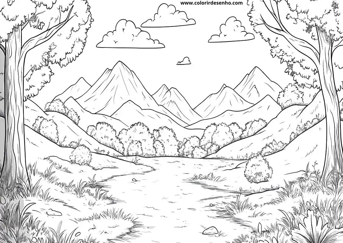 Landscape Coloring Pages 42