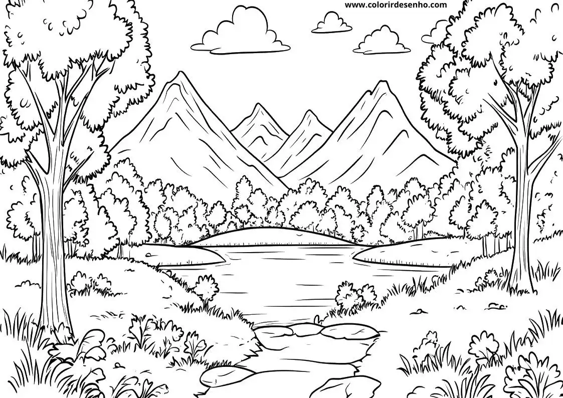 Landscape Coloring Pages 44