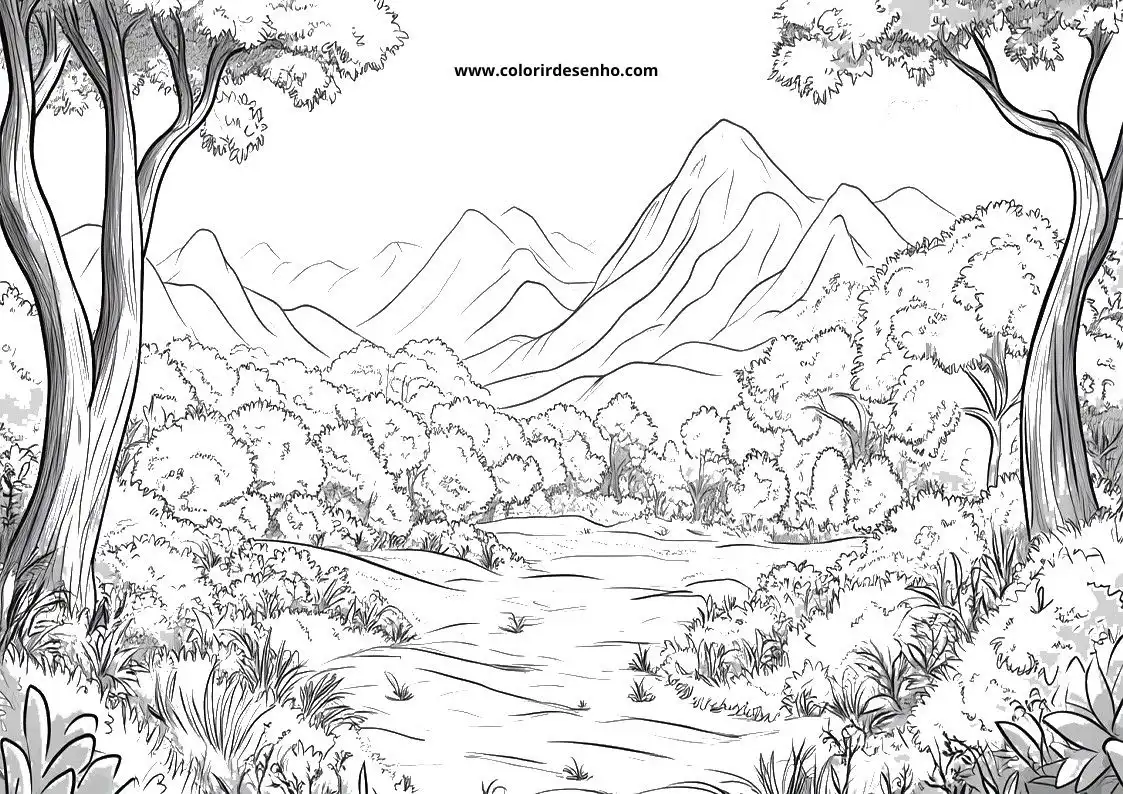 Landscape Coloring Pages 49