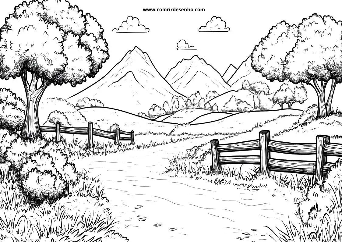 Landscape Coloring Pages 5