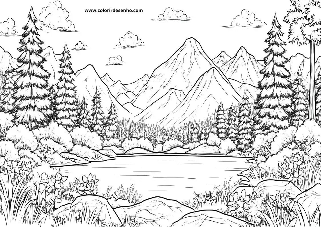 Landscape Coloring Pages 54