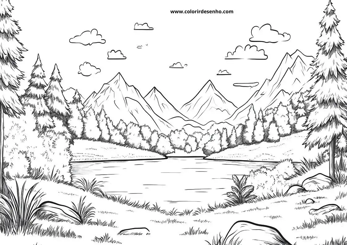 Landscape Coloring Pages 6