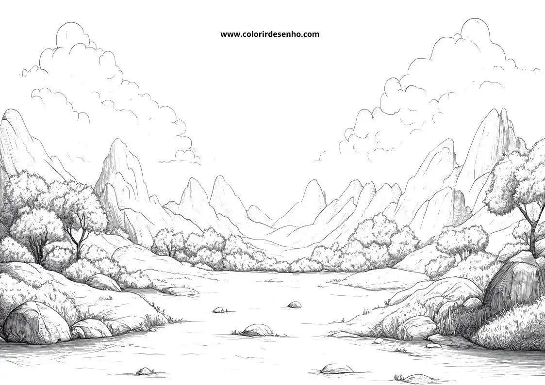 Landscape Coloring Pages 7