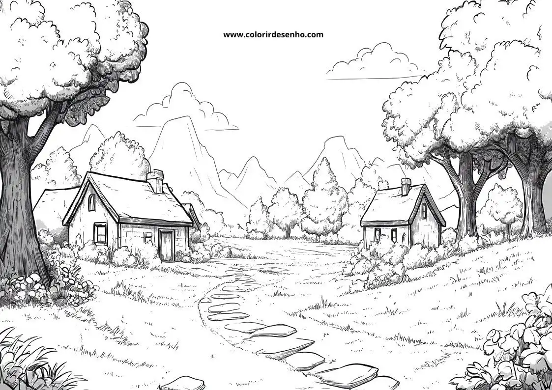 Landscape Coloring Pages 8