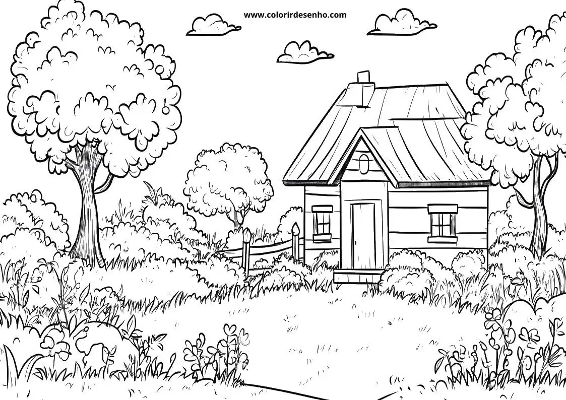 Printable Landscape Coloring Pages 101