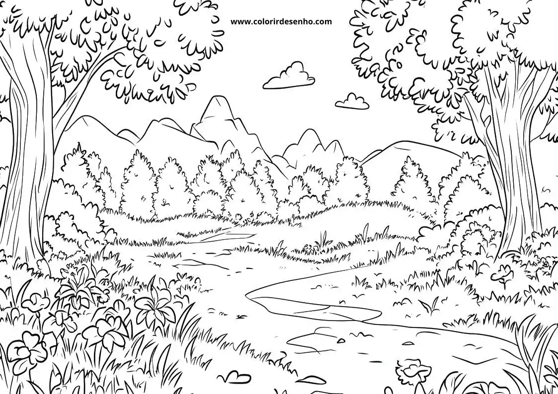 Printable Landscape Coloring Pages 103