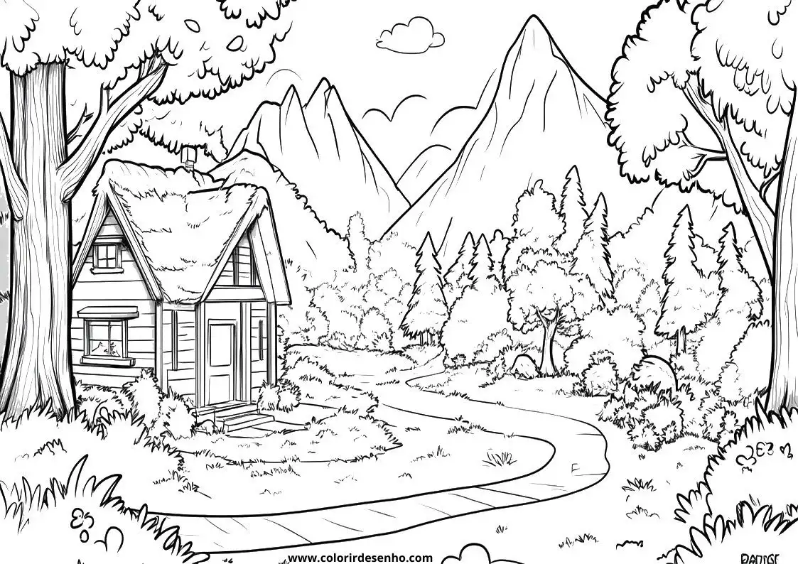 Printable Landscape Coloring Pages 104