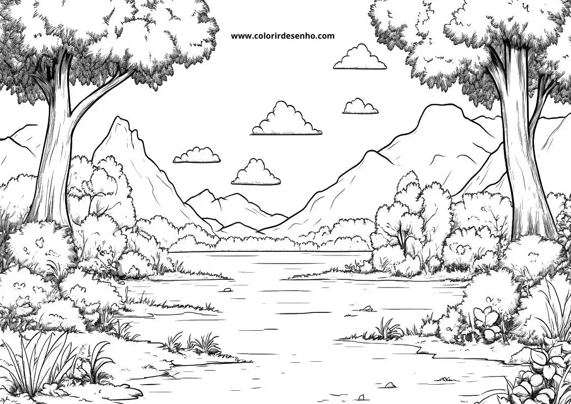 Printable Landscape Coloring Pages 105