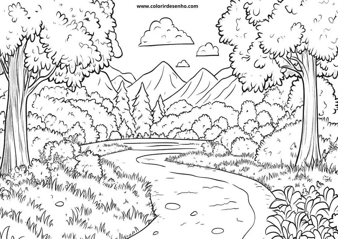 Printable Landscape Coloring Pages 106