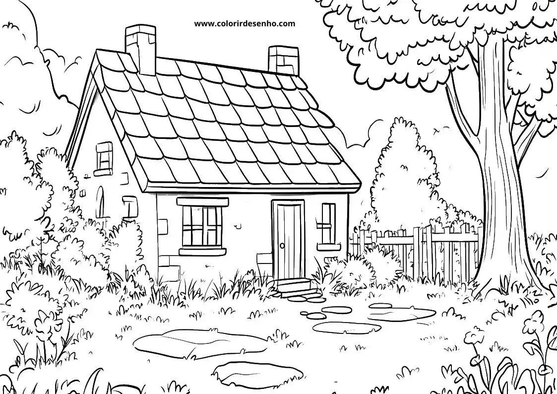 Printable Landscape Coloring Pages 109