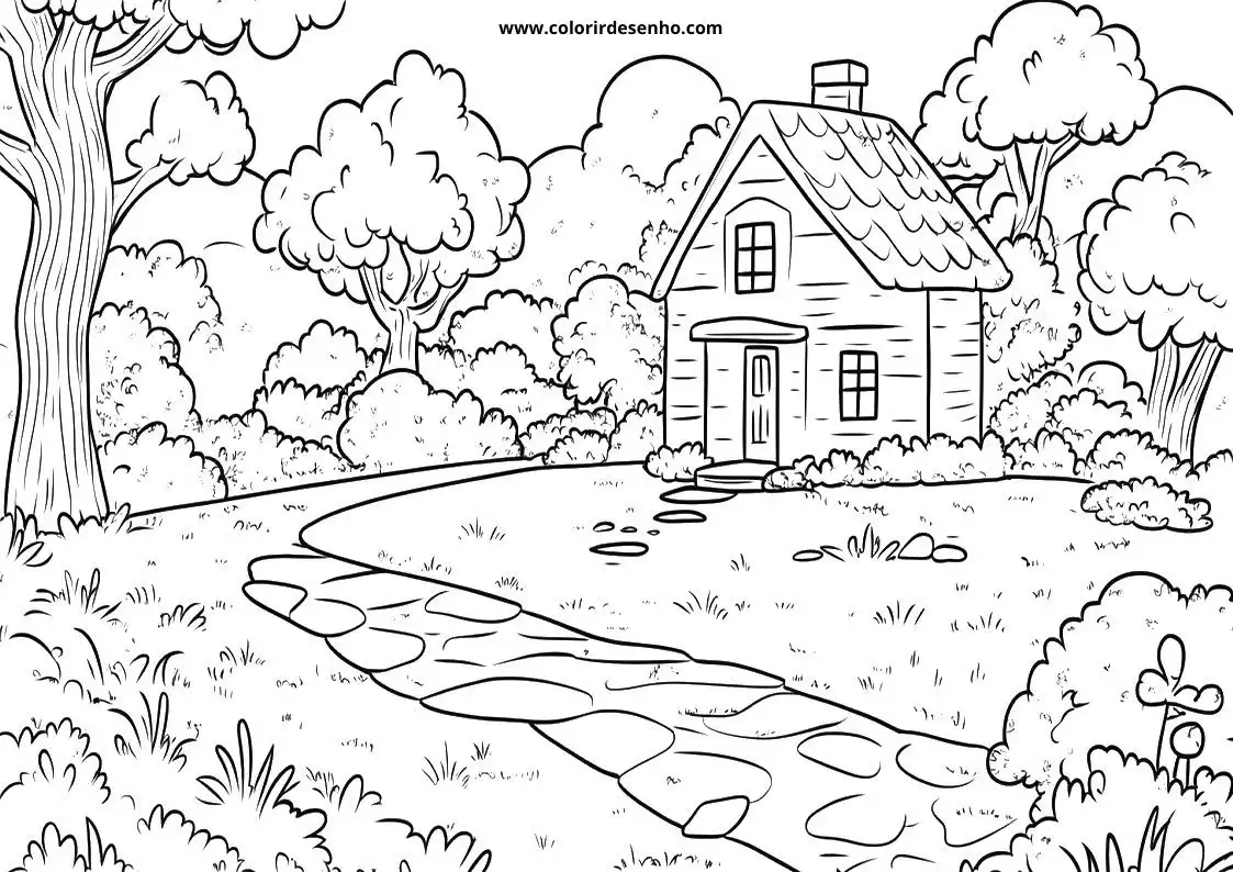 Printable Landscape Coloring Pages 110